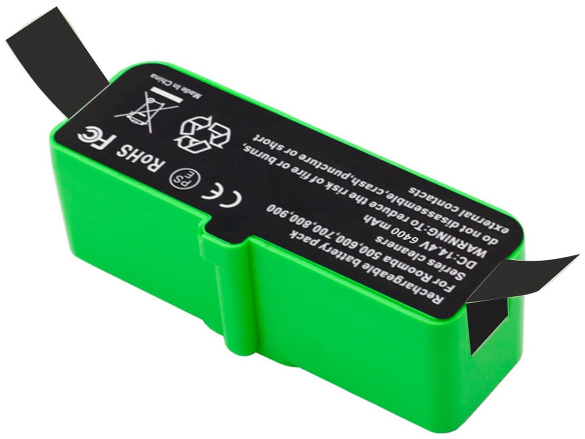 Batterij voor robotstofzuigers Roomba 960, 890, 860, 695, 680, 690, 675 - 6400 mAh capaciteit — afbeelding 1