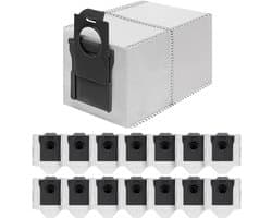 15 stuks vervangende stofzakken geschikt voor Dreame X50 Ultra/X40 Ultra/X30 Ultra/L50 Ultra/L40 Ultra/L10s Ultra Gen 2/L10s Pro Ultra stofzuigerrobot - 3.2 L