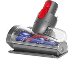 Stofzuigerborstelkop Met Anti-Klitfunctie En Taps Toelopende Borstelrol – Voor Dyson V15 V11 V10 V8 V7 – Dieptereiniging En Zelfreinigend – Compact En Donkergrijs
