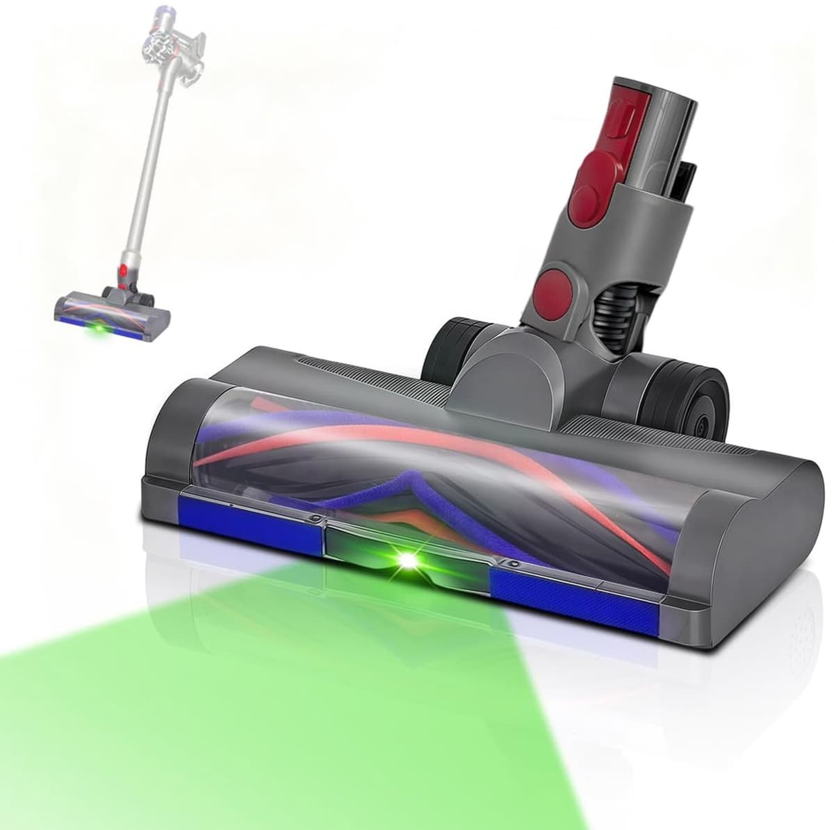 Vervangende LED Borstelkop voor Stofzuiger V7 t/m V15 — afbeelding 1