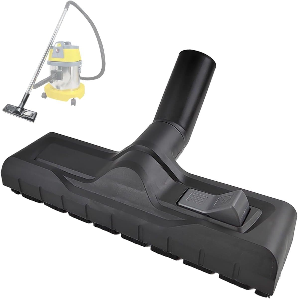 Vacuum Cleaner Brush voor Kärcher WD5 - WD6 - Vervangingsonderdelen voor Vloernozzels - Sterke Zuigkracht - Herbruikbaar - Geschikt voor Schoonmaken Woonkamer - Slaapkamer - Badkamer - Zwart — afbeelding 1