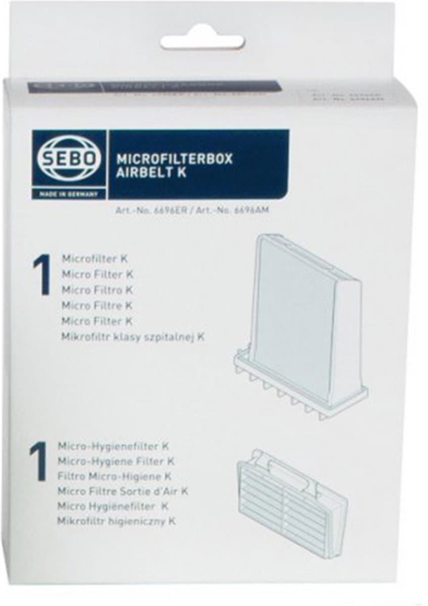 Sebo Micro Filter Box Cyl X1.1 — afbeelding 1
