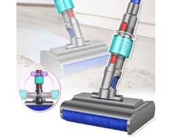 Stofzuigerborstel Met Groene LED-Verlichting - Geschikt Voor Dyson V7 V8 V10 V11 V15 - Anti-Klit Nylon Borstelharen Gemakkelijk Schoon Te Maken En Wasbaar - Ideaal Voor Dierenharen En Stof Op Harde Vloeren