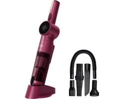 Steelstofzuiger Draadloos - Roze - Accu Stofzuiger met Oplaadstation en HEPA-filter - Voor Thuis en Auto