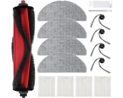 Vervangingsonderdelen Geschikt voor Roborock Q7 M5/Q7 M5+ en Q7 L5/Q7 L5+ robotstofzuigers: 1 hoofdborstel, 4 filters, 4 zijborstels, 4 dweilpads.