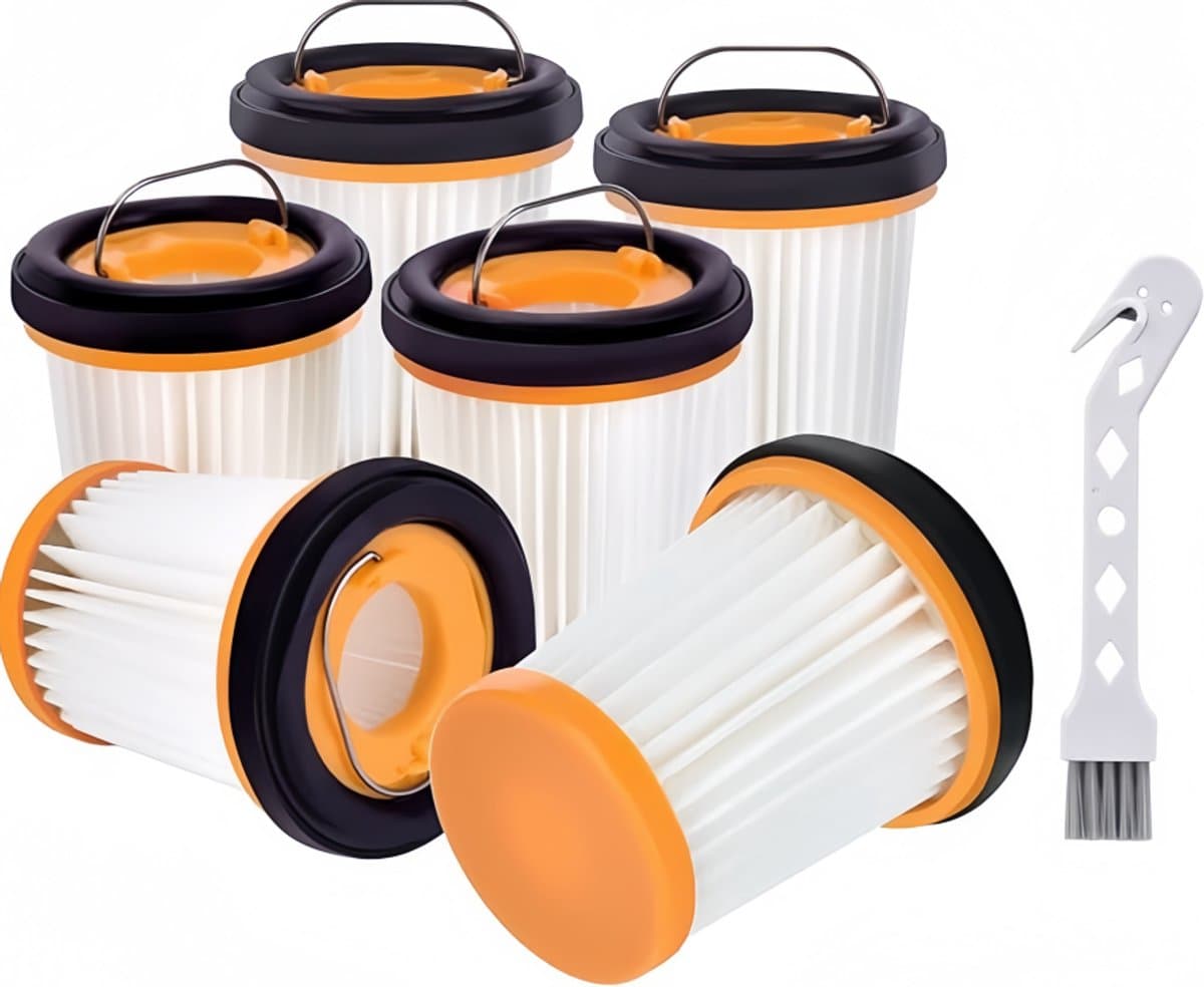6 stuks Filter Replacement voor Shark ION W1 S87 draadloze handstofzuiger WV200, WV201, WV205, WV220, WV221, WV250, WV251, UV200CCO-Filters — afbeelding 1