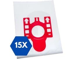 Stofzuigerzakken - Geschikt voor Miele FJM stofzuigers - Compact C1/C2 - HyClean - Cat and Dog - 15 stuks