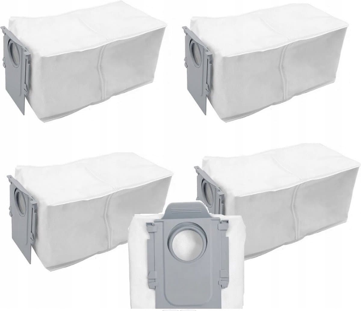 5 x Stofzuigerzakken geschikt voor Roborock Q Revo - stofzak vervanging - Grote Capaciteit Stofzuigerzak - Hoogwaardige vervanging - -5 stuks afvalzak - Compatibel met modellen: Roborock Q revo — afbeelding 1