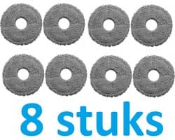 8 x Mop - Dweildoek voor Roborock - Dreame - X30 - X40 - X50 - Xiaomi - beste kwaliteit vervangingen - voor robotstofzuiger - dweilrobot robotstofzuiger