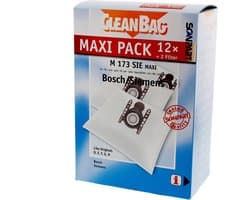 CleanBag stofzuigerzakken 12 stuks - Geschikt voor Bosch Siemens - D E F G H - Inclusief 2 filters - Alternatief - Maxipack - Voordeelpak