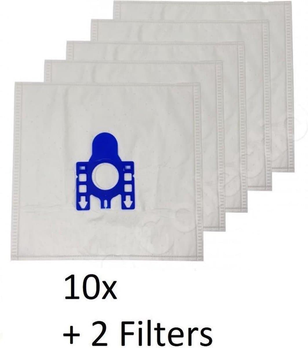 10x Stofzuigerzakken Geschikt Voor Miele Complete C3 Silence (Ecoline Plus) Stofzuiger Modellen - Set Van 10 Zakken Met 1 Stuks Filter — afbeelding 1