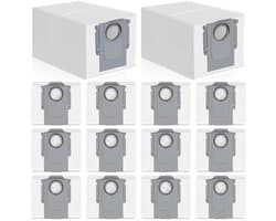 14 stofzakken Geschikt voor Roborock Qrevo/Saros-serie stofzuigers. Stofzakken Geschikt voor Qrevo S/Saros 10R / QV 35A / QRevo Pro/Edge/Curv/Master/S8 MaxV.