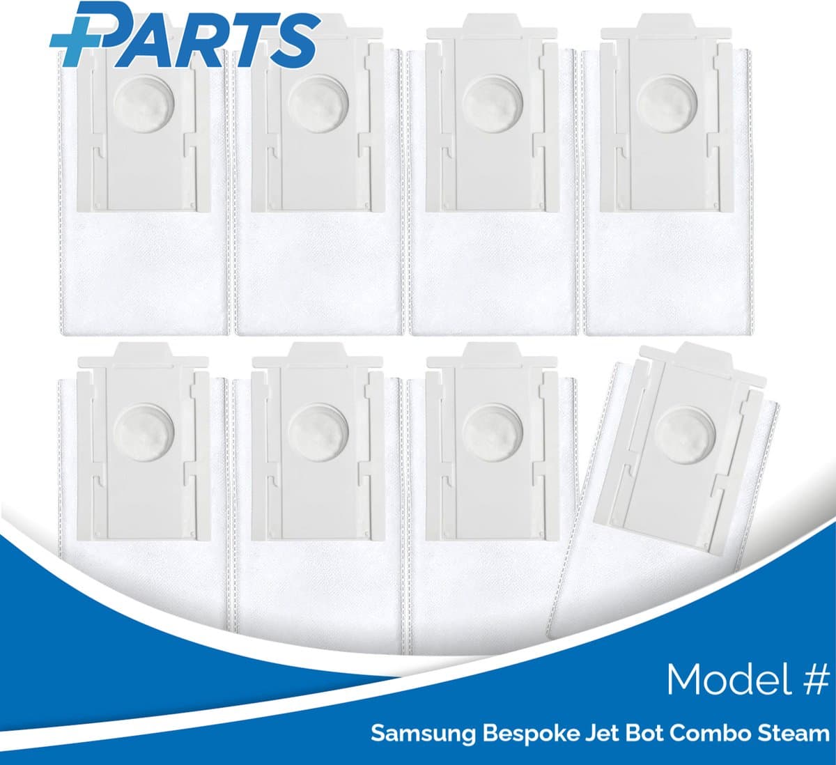 Samsung Bespoke Jet Bot Combo Steam Stofzakken (8 Stuks, Plus.Parts® alternatief voor VCA-RDB95) — afbeelding 1
