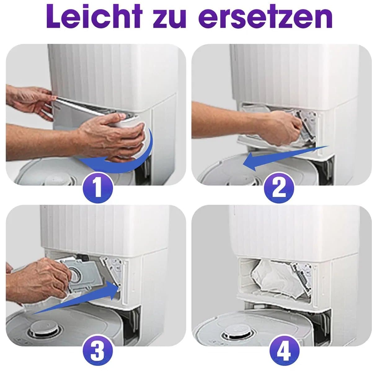 Stofzakken voor Roborock Qrevo/Saros-serie stofzuigers. Stofzakken voor Qrevo S/Saros 10R / QV 35A / QRevo Pro/Edge/Curv/Master/S8 MaxV. — afbeelding 1
