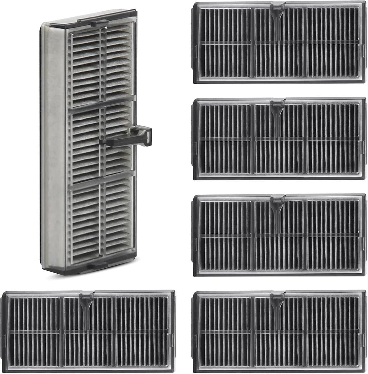 6 stuks HEPA-filteraccessoires-voor Dreame L10s Ultra Gen 2 / X40 Ultra / X40 Master / L40 Ultra / L10s Pro Ultra / X30 Ultra / L10s Ultra Gen 3 stofzuiger-actieve koolstoffilter-reserveonderdelen — afbeelding 1