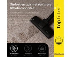 Set van 4 stofzuigerzakken voor Moulinex Krups TopFilter Premium