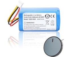 14.4V 3400mAh Vervangingsbatterij voor Diverse Stofzuigers