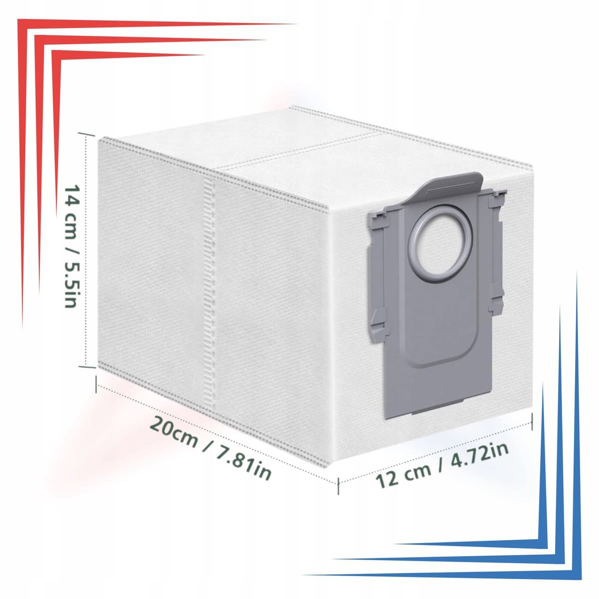 Roborock Q Revo Stofzuigerzakken - 2 Stuks Synthetisch — afbeelding 1