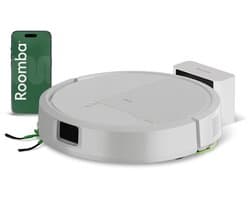iRobot – Roomba® 115 Combo Robot - Robot stofzuiger met dweilfunctie – 15.000 Pa - Wit