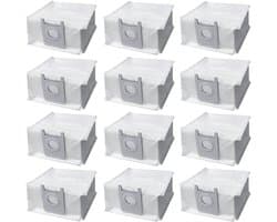 12 Pack Stofzak - Accessoires geschikt Voor Roidmi EVE Plus Robot Stofzuiger - Synthetische Stofzuigerzak