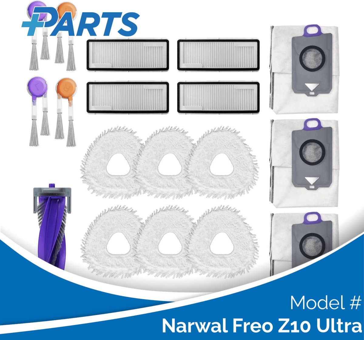 Narwal Freo Z10 Ultra Onderhoudsset (Plus.Parts® alternatief voor CP-PJ-A00187-00-00) — afbeelding 1