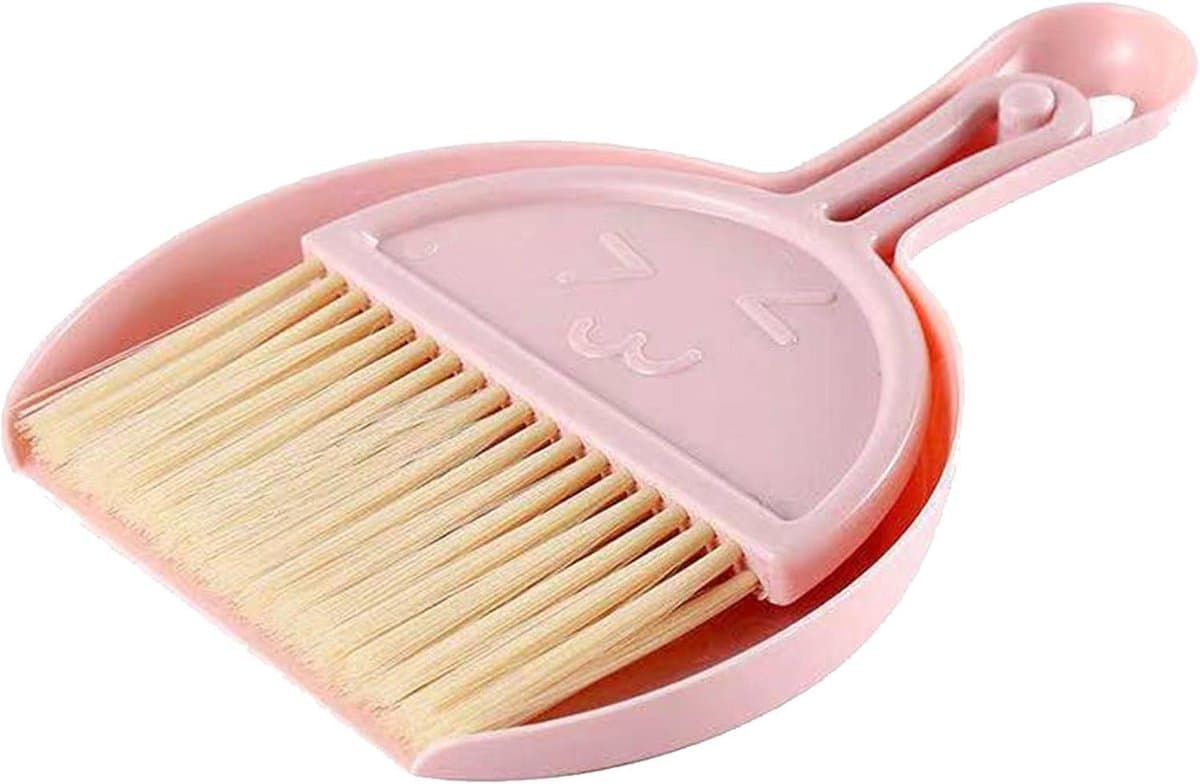 Hand Bezem Stofpan - Kleine Schoonmaakset - Huishoudelijk Schoonmaken - Reiniging van Hoeken - Compact Ontwerp - Grijs — afbeelding 1