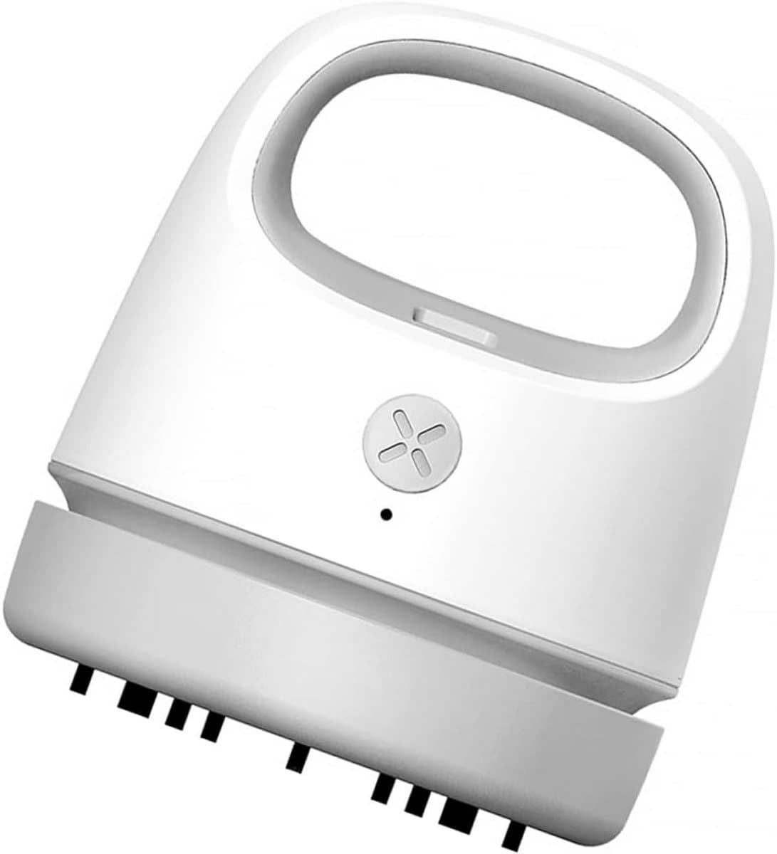 Mini Stofzuiger - Tafel Kruimeldief - Bureau Schoonhouden - USB Oplaadbaar - 9.9 x 9.9 x 9.9 cm - Grijs — afbeelding 1