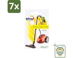 7 x Blixer - Beckmann - Stofzuiger Deodorant - Citrus - 4 Geurverspreiders - Grootverpakking - Stofzuiger Geur - Citrusgeur - Geurverspreider - Frisse Lucht - Huishoudelijke Geur