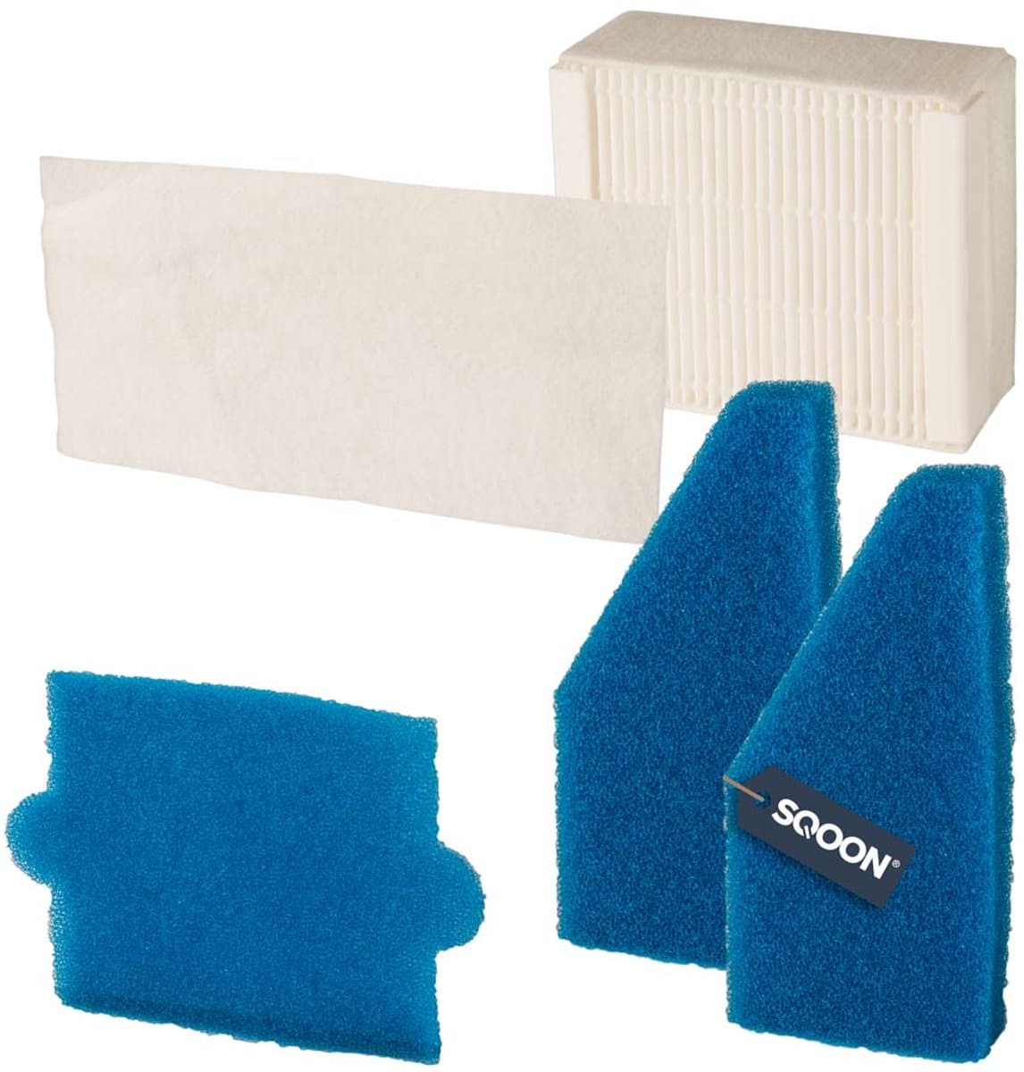 SQOON® Filterset geschikt voor Thomas Twin XT stofzuiger – Gelijk aan model 787241 — afbeelding 1