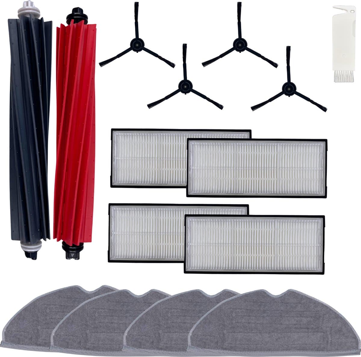 Accessoirespakket voor Roborock S8 PRO ULTRA - Filter/Dweil/Zijborstel/Afzuigrol — afbeelding 1