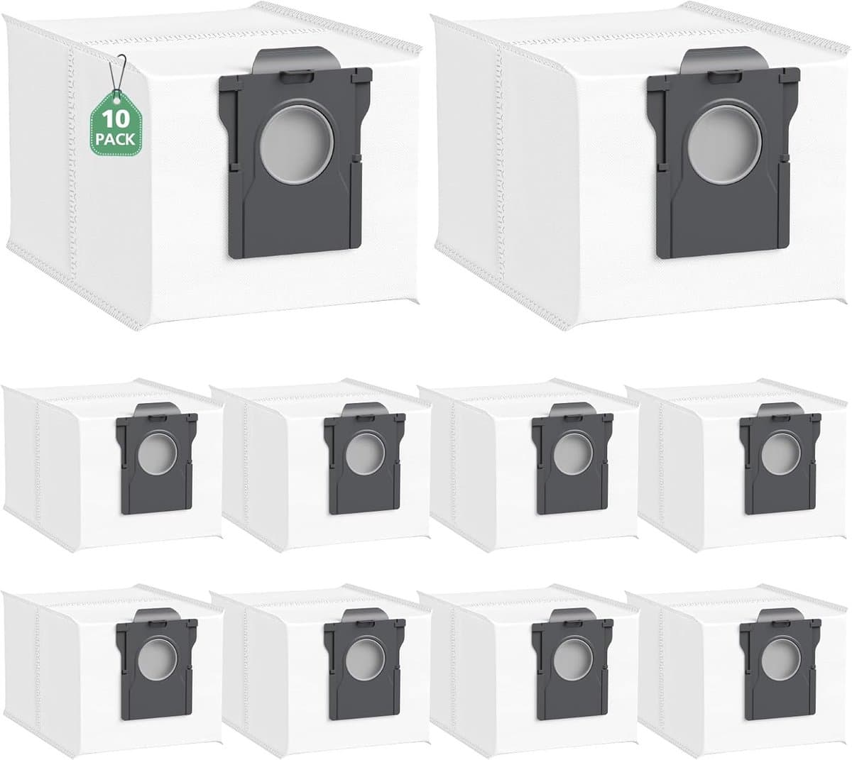 10 stuks - Reserveonderdeel accessoires - geschikt voor Dreame - X30 - X40 - S30 - E30 - X50 Pro stofzakken - 3,2 l reservezakken met grote inhoud — afbeelding 1