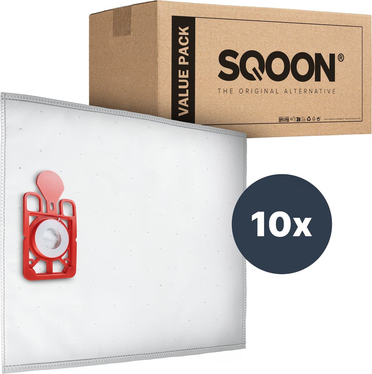 SQOON® Stofzuigerzakken geschikt voor Numatic NVM 1CH Henry / Hetty / James PPR240 - Model 604015 - 10 stuks — afbeelding 1