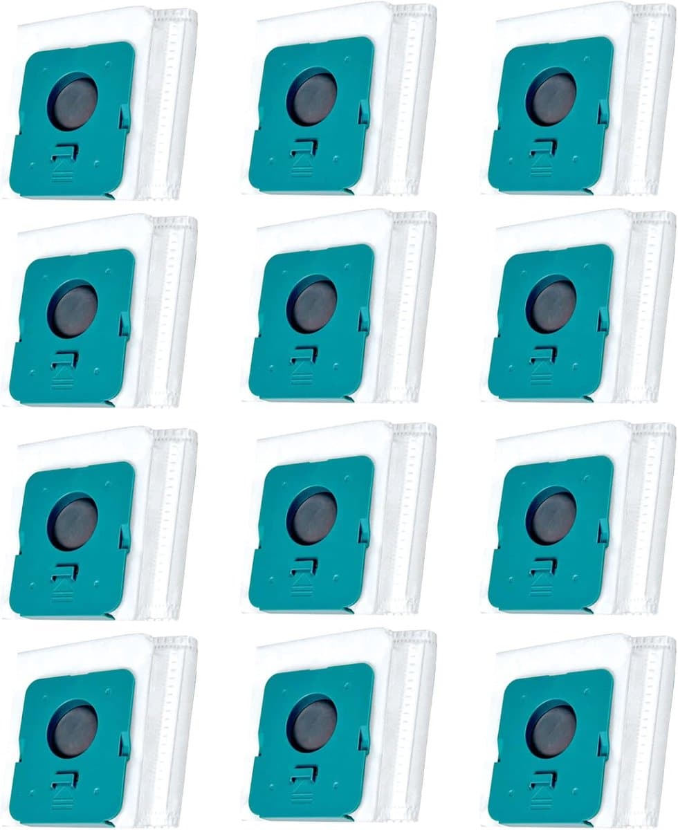 12 Stuks Stofzuigerzakken -VCA-ADB95 Stofzuiger Filter Zakken - Stofzakken - Stofzuiger Vuil Verwijdering Tas - voor Samsung Bespoke Jet VCA-ADB95 Clean Station VS20A95923W reserveonderdelen — afbeelding 1