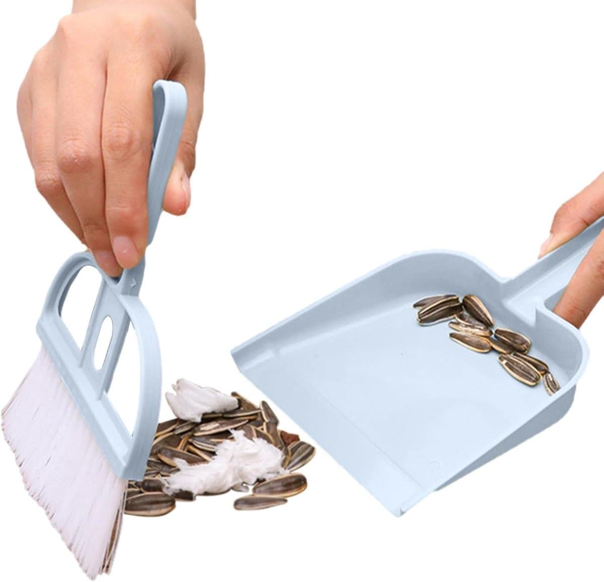 Stoffer en blikset - Miniset bureau - Bureau schoonmaken - Multifunctioneel ontwerp - 19x13cm - Grijs — afbeelding 1