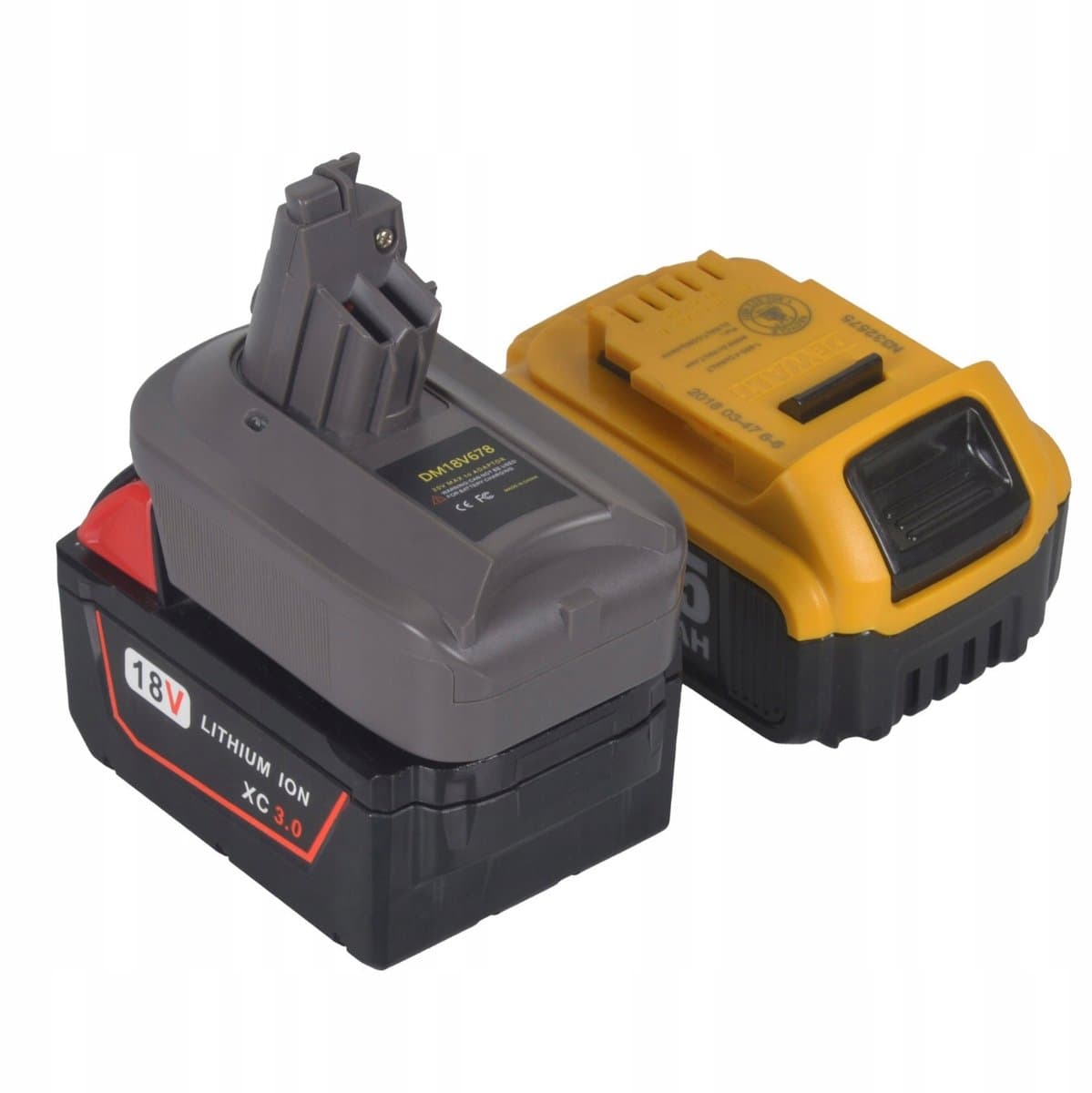 Rosfix Adapter Vervanging Accu - Geschikt voor DeWalt, Milwaukee — afbeelding 1