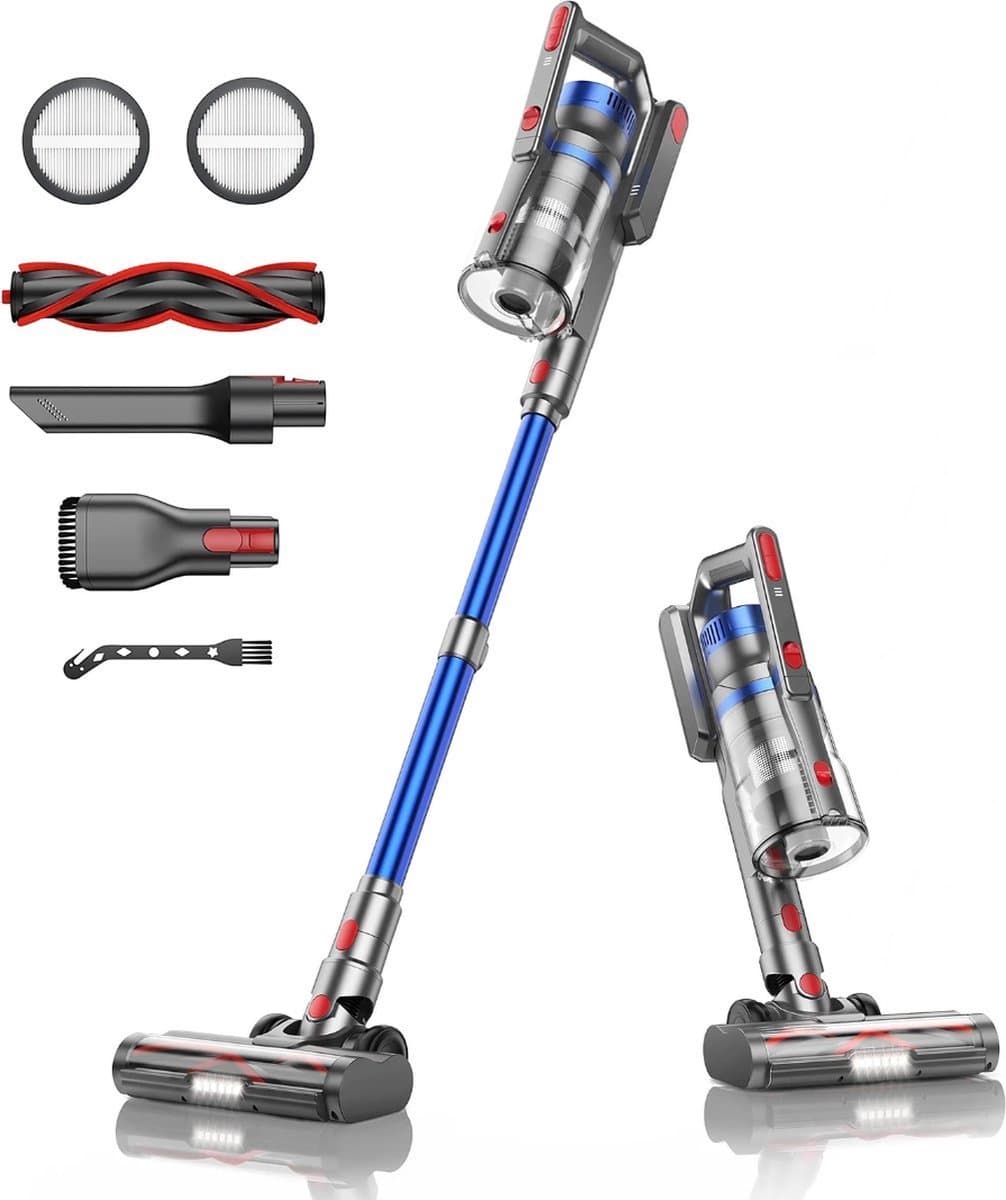 Steelstofzuiger - Zonder Zak - Blauw - Accu - 36KPA - Handstofzuiger - Deluxe — afbeelding 1