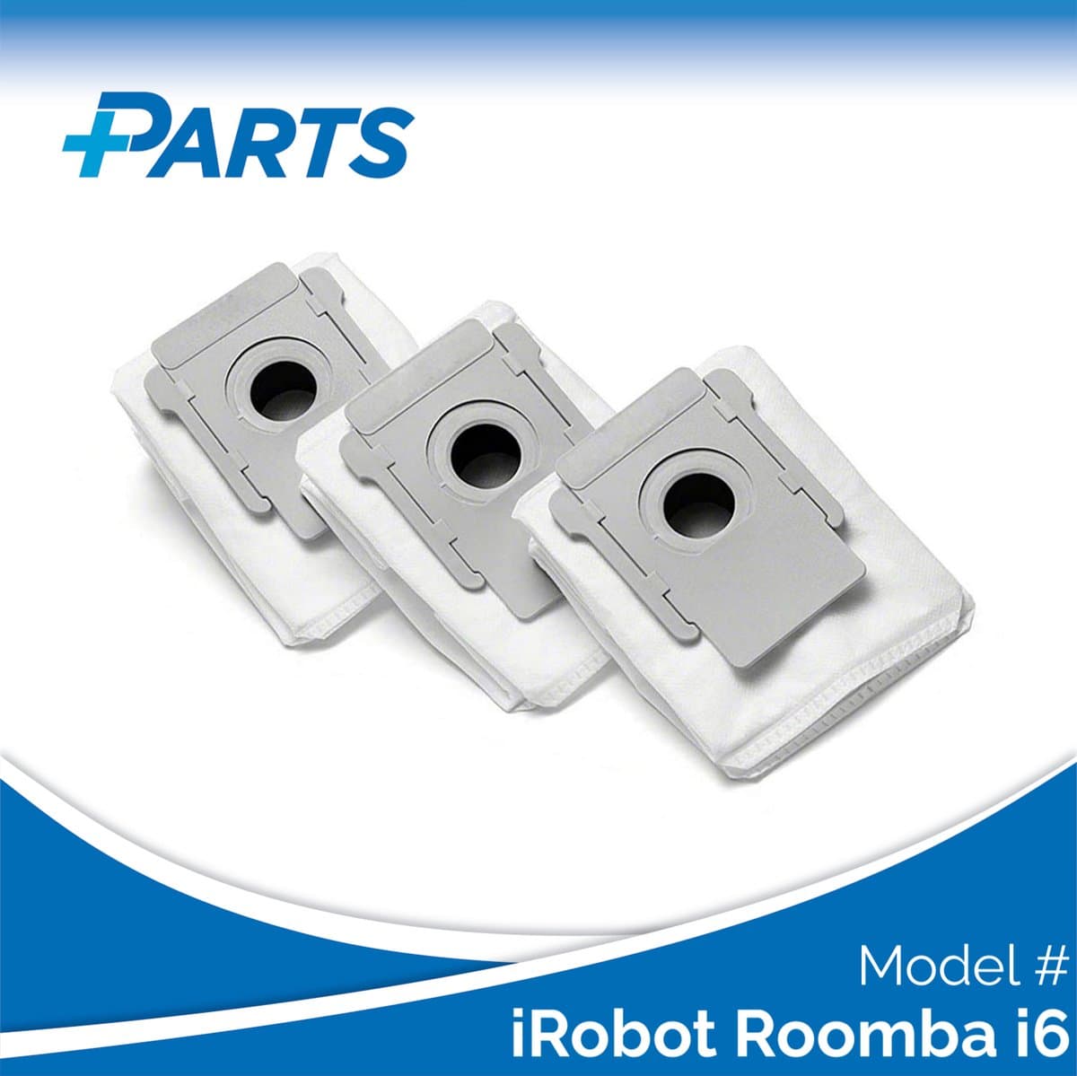 iRobot Roomba i6 Stofzakken (3 Stuks, Plus.Parts® alternatief voor 4626194 / 4640235) — afbeelding 1