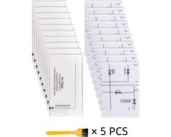 Filterset geschikt voor Miele Stofzuiger – 10x AirClean Filter + 10x Motorfilter – Complete C1 C2 C3, Compact C1 C2, Classic C1 – incl. 5 Reinigingsborstels