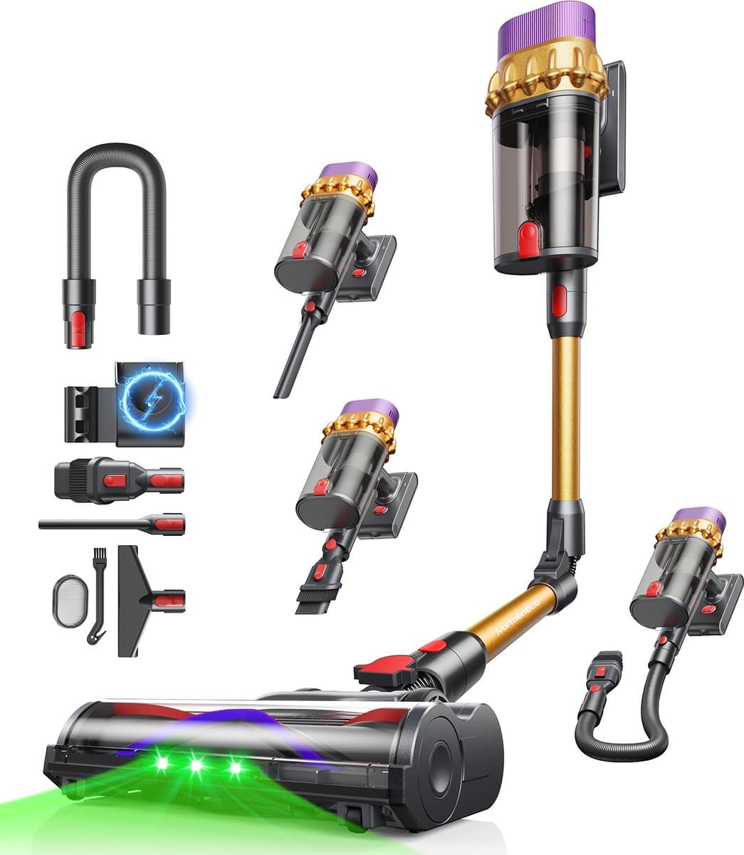 Konsoefuly Stofzuiger Draadloos - 650W Borstelloze Motor Met 125000 Omwentelingen per Minuut - 70 Minuten - 3 snelheden - Extra HEPAfilter — afbeelding 1