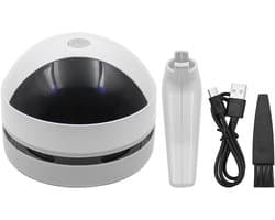 Mini tafelstofzuiger - Draagbaar en USB oplaadbaar - 360° krachtige zuigkracht - Ideaal voor bureau en auto - m-winkel