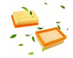 2 Stuks Voor KäRcher Stofzuigerfilterset - Filter Voor Stofzuiger -Vlakfilter voor KäRcher Wd4/Wd5/Wd6/Mv4/Mv5/Mv6 Vlakfilter