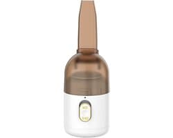 Mini Stofzuiger - Draagbare Reiniger - Bureau Schoonhouden - Stil en Krachtig - 12 cm Hoog - Wit