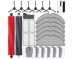 28-delige accessoireset voor Roborock S8 Pro Ultra robotstofzuiger - 2 hoofdborstels, 6 stofzakken, 6 dweilpads, 4 HEPA-filters, 6 zijborstels, 2 reinigingsaccessoires - PromoHome