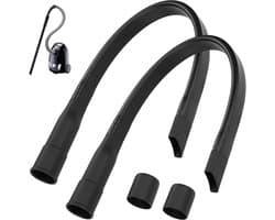 Flexibele Kierenzuiger - 2 Stuks - Buigbaar Mondstuk voor Moeilijke Hoeken - 62 cm Extra Lang - Universeel Stofzuiger Opzetstuk (32/35mm) - Voor Radiator, Auto & Bank - Zwart