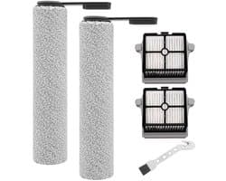 Dailygoody - Borstelroller en filter - Reserveonderdelen voor stofzuiger - 5-delige set - Herbruikbaar - Geschikt voor Tineco Floor One S6 en S7 Pro -