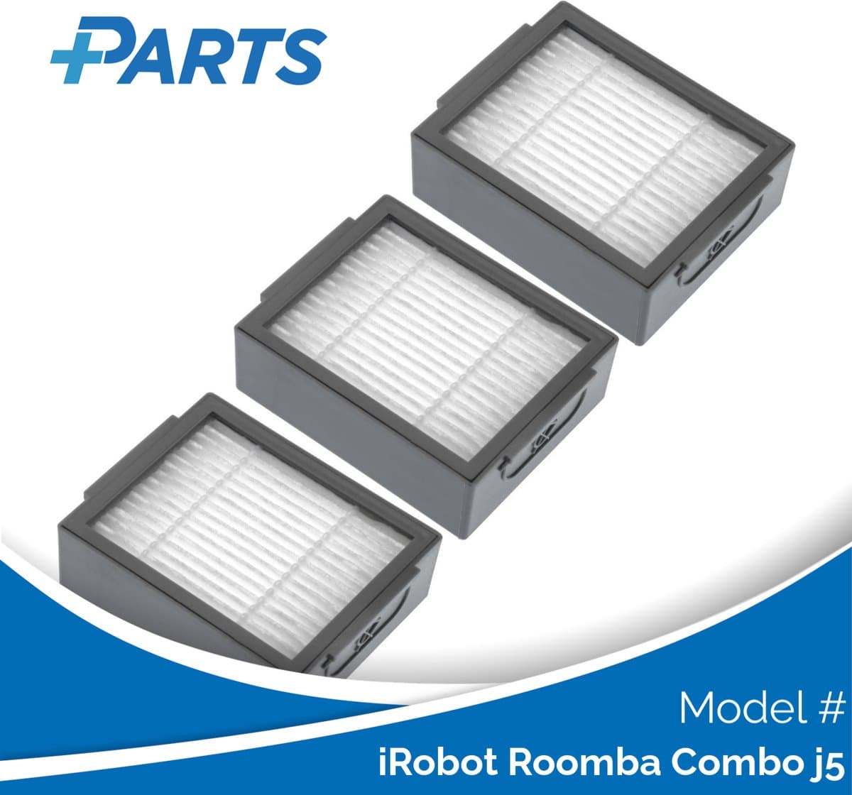 iRobot Roomba Combo j5 Filters (3 Stuks, Plus.Parts® alternatief voor 4624876) — afbeelding 1