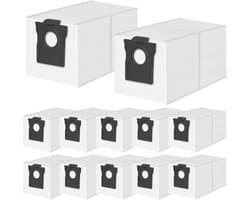 12 Stuks Stofzuigerzakken geschikt voor Dreame L20/X40/X50 Ultra Complete, L10s/L10/L40s/L10s Pro/L40/L50 Ultra, geschikt voor Mova E30/P50 Pro Ultra Stofzuiger - Stofzuigerzakken - 3,2 Stofzuigerzakken met Grote Capaciteit