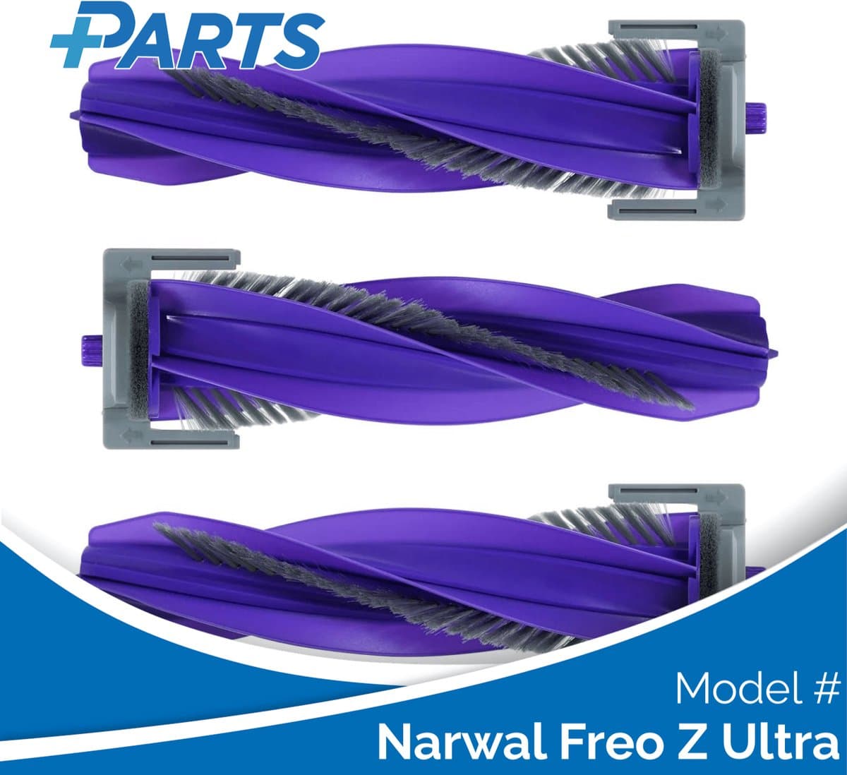 Narwal Freo Z Ultra Borstels (3 Stuks, Plus.Parts® alternatief voor CP-PJ-A00090-00-00) — afbeelding 1