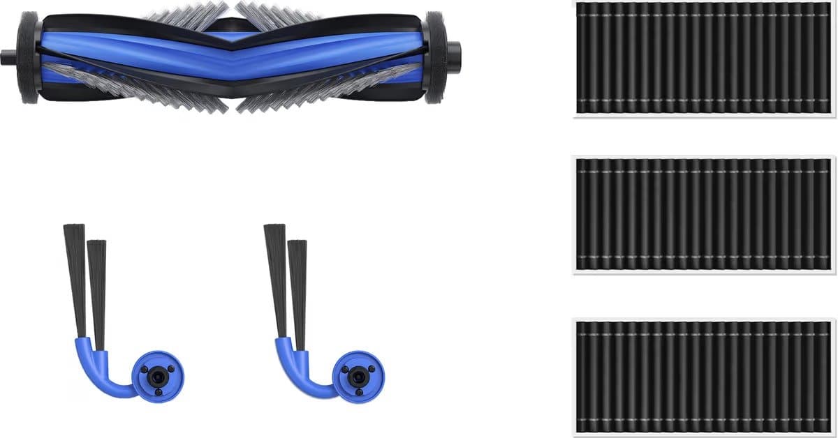 ECOVACS - DEEBOT X9 familie - Standard Service Kit - (1x Anti-Verwarring Hoofdborstel 2x Zijborstels 3x Antibacteriële Filters) — afbeelding 1
