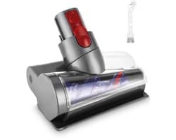 Mini Turbine Nozzle voor V7.V8.V10.V11.V15 Stofzuigers, Elektrische Matrasborstel Compatibel voor Korte Stapel Tapijten en Harde Vloeren, Ideaal voor het Schoonmaken van Matrassen Grijs